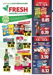 fresh - Leták Fresh - Stredné a západné Slovensko platný od 31.07. do 13.08.