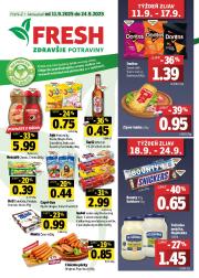 fresh - Leták Fresh - Stredné a západné Slovensko platný od 11.09. do 24.09.