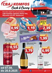cba - Leták CBA - Gastrocash Spišská nová Ves platný od 07.08. do 20.08.