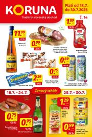 koruna - Leták Koruna platný od 18.07. do 30.07.