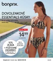 bonprix - Leták Bonprix - Dovolenkové essentials kúsky platný od 16.06. do 28.07.