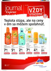 dm-drogerie - Leták dm drogerie - Journal Express platný od 15.06. do 30.06.