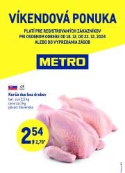 metro - Metro - Víkendová ponuka leták platný od 18.12. - 22.12.