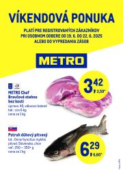 metro - Leták Metro - Víkendová ponuka - Bravčové a pstruh platný od 19.06. do 22.06.