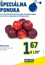 metro - Leták Metro - Špeciálna ponuka - Nektarínky platný od 04.08. do 10.08.