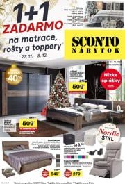 sconto-nabytok - SCONTO nábytok leták platný od 27.11. - 27.12.