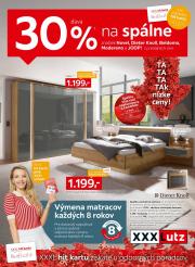 xxxlutz - Leták XXXLutz - Zľava 30 % na vybrané značky spální platný od 01.09. do 30.09.