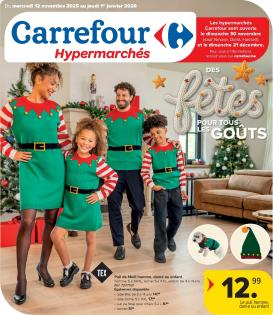 carrefour-market - De Carrefour Hypermarchés - Des fetes pour touts les goûts folder geldig vanaf 12/11 t/m 01/01