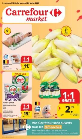 carrefour-market - De Carrefour Market folder geldig vanaf 18/02/2026 t/m 24/02/2026