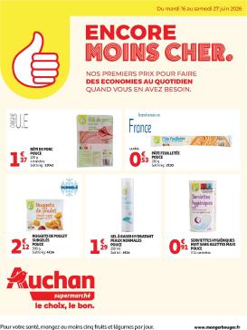 auchan - Toekomstige Auchan Supermarché - Marque Pouce supers folder geldig van dinsdag 16/06/2026 tot zaterdag 27/06/2026