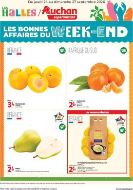 auchan - Huidige Auchan - Les bons plans du week end dans votre super - Supermarché folder geldig van donderdag 24/09/2026 tot zondag 27/09/2026