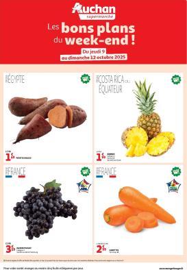 auchan - Auchan supermarché - Les bons plans du week-end dans votre super ! folder geldig vanaf 09/10 - 12/10