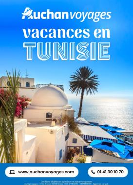 auchan - De Auchan voyages - vacances en Tunisie folder geldig vanaf 01/03/2026 t/m 31/03/2026