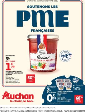 auchan - Auchan - Soutenous les PME Françaises folder voor volgende week van dinsdag 05/05/2026 tot zondag 17/05/2026