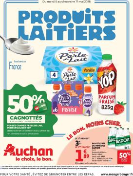 auchan - Huidige Auchan - Produits laitiers folder geldig van dinsdag 05/05/2026 tot zondag 17/05/2026