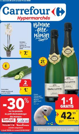 carrefour - Carrefour Hypermarchés folder voor volgende week van woensdag 29/04/2026 tot maandag 11/05/2026