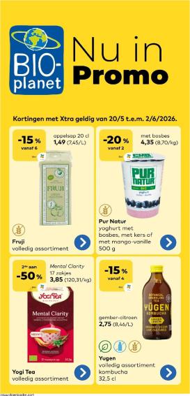 bio-planet - Huidige Bio-Planet folder geldig van woensdag 20/05/2026 tot dinsdag 02/06/2026