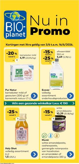 bio-planet - Huidige Bio-Planet folder geldig van woensdag 03/06/2026 tot dinsdag 16/06/2026