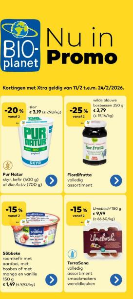 bio-planet - De Bio-Planet folder geldig vanaf 11/02/2026 t/m 24/02/2026