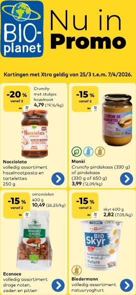 bio-planet - De Bio-Planet folder geldig vanaf 25/03/2026 t/m 07/04/2026