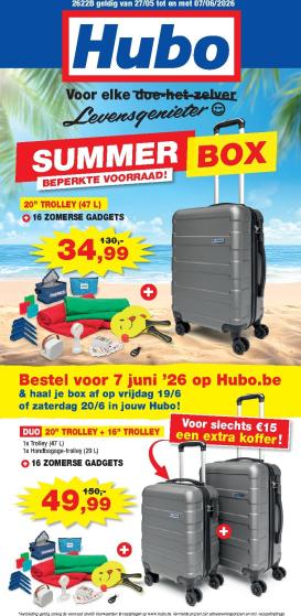 hubo - Huidige Hubo folder geldig van woensdag 27/05/2026 tot zondag 07/06/2026