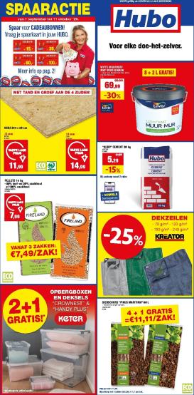 hubo - Huidige Hubo folder geldig van woensdag 09/09/2026 tot zondag 20/09/2026