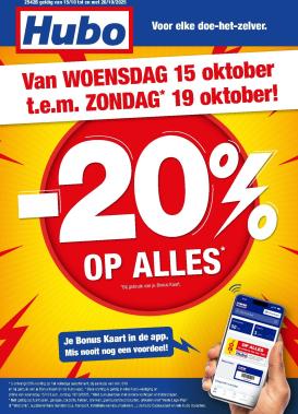 hubo - Hubo folder geldig vanaf 15/10 - 26/10