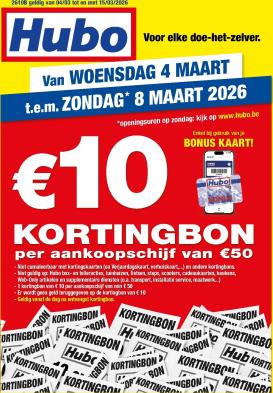 hubo - De Hubo folder geldig vanaf 04/03/2026 t/m 15/03/2026