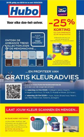 hubo - Huidige Hubo folder geldig van woensdag 08/04/2026 tot zondag 19/04/2026