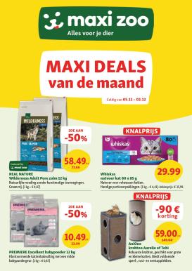 maxizoo - De Maxizoo folder geldig vanaf 05/11 t/m 02/12