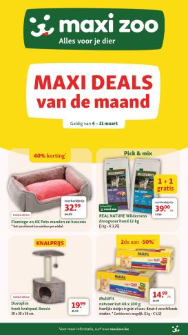 maxizoo - De Maxizoo folder geldig vanaf 04/03/2026 t/m 31/03/2026