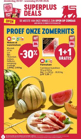 delhaize - Toekomstige Delhaize folder geldig van donderdag 30/07/2026 tot woensdag 05/08/2026