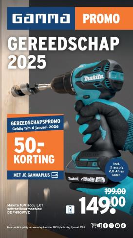 gamma - De Gamma - Gereedschapsspecial folder geldig vanaf 08/10 t/m 06/01