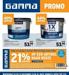 gamma - De Gamma folder geldig vanaf 17/12 t/m 06/01