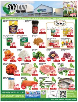 skyland-food-mart - Skyland Food Mart flyer valid from 09-05 - 09-11