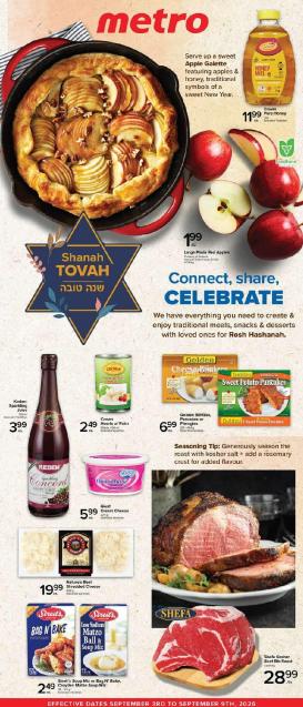 metro - New Metro - Rosh Hashanah Digital Specialty Flyer Flyer for This Week – 2026-09-03 to 2026-09-09