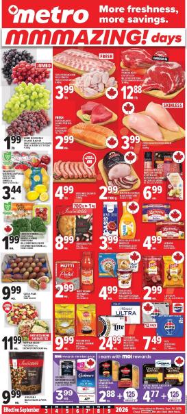 metro - New Metro - Mmmazing Days Flyer for This Week – 2026-09-03 to 2026-09-09