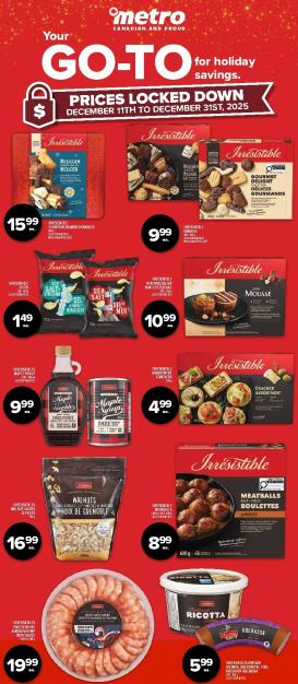 metro - Metro - Holiday Specialty Flyer Flyer Valid From 12-11 to 12-31