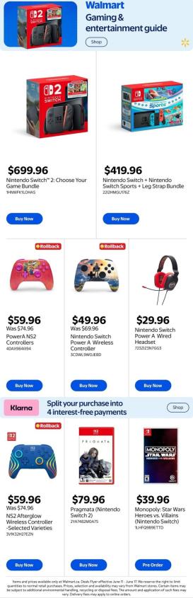 walmart - Walmart - Gaming Guide Flyer Valid from 2026-06-11 to 2026-06-24