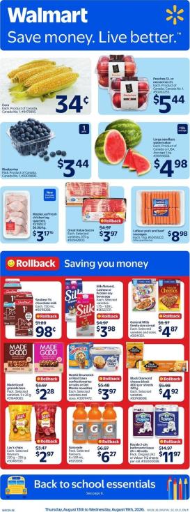 walmart - Walmart Flyer Valid from 2026-08-13 to 2026-08-19