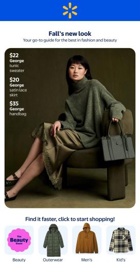 walmart - Walmart - Fall into Style Flyer Valid from 2026-09-10 to 2026-10-21