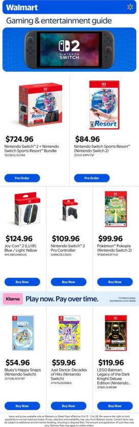 walmart - Walmart - Gaming Guide Flyer Valid from 2026-10-15 to 2026-10-28
