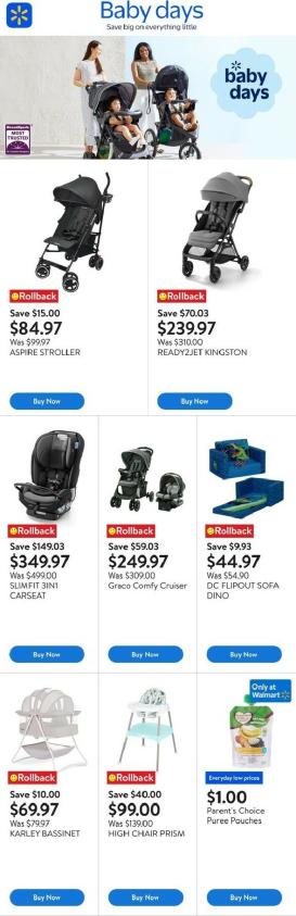 walmart - Walmart - Baby Days flyer valid from 09-25 - 10-08