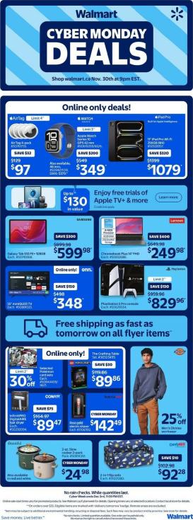 walmart - Walmart - CyberMonday Flyer Valid From 11-30 to 12-03
