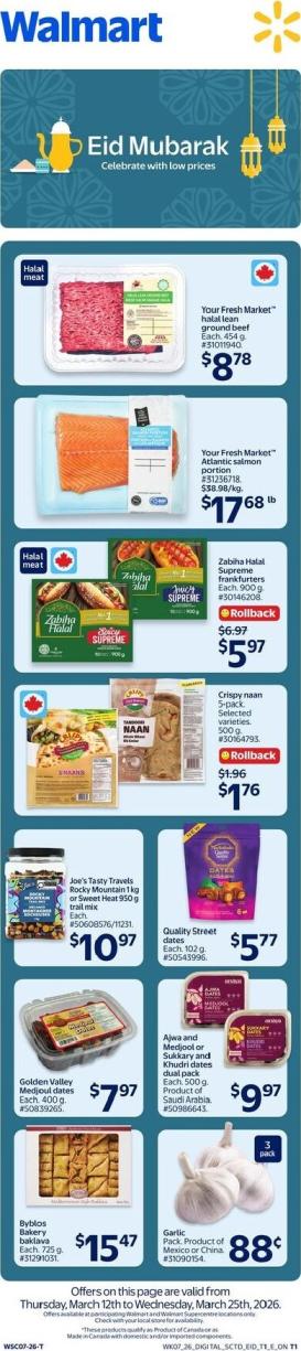 walmart - Walmart - Eid Mubarak Flyer Valid From 2026-03-12 to 2026-03-25