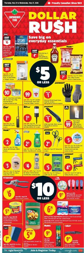 canadian-tire - New Canadian Tire - Dollar Rush Flyer for This Week – 2026-05-21 to 2026-05-27