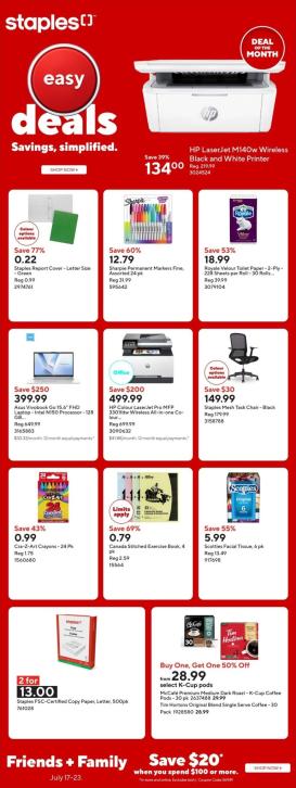 staples - Staples Flyer Valid from 2026-07-17 to 2026-07-23