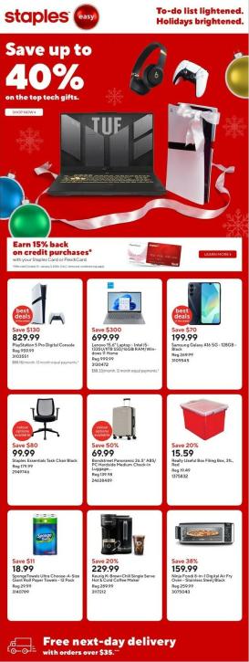 staples - Staples Flyer Valid From 12-05 to 12-11