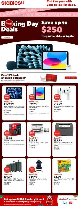 staples - Staples Flyer Valid From 12-25 to 12-31