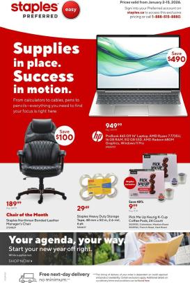 staples - Staples - Business Flyer Valid From 01-02 to 01-15